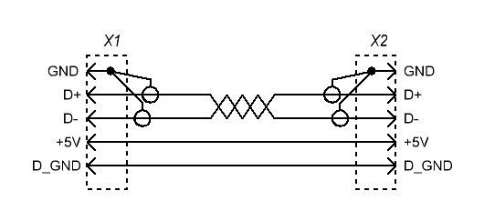 Схема кабеля